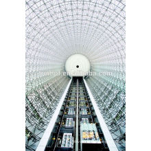 630kg ~ 1250kg, 1.0m / s ~ 1.75m / s elevador de turismo y Ascensor de observación | elevador de cristal panorámico